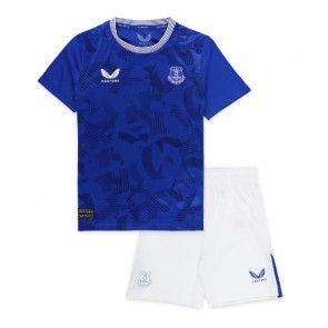 Everton Domácí dres komplet pro Děti 2024-25 Krátkým Rukávem (+ Krátké kalhoty)