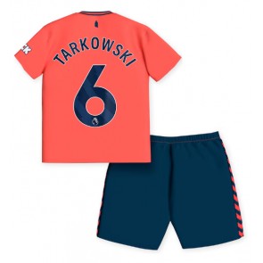 Everton James Tarkowski #6 Venkovní dres komplet pro Děti 2023-24 Krátkým Rukávem (+ Krátké kalhoty)