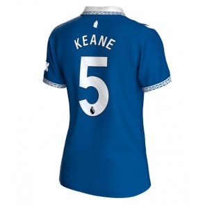 Everton Michael Keane #5 Domácí Dres pro Dámy 2023-24 Krátkým Rukávem