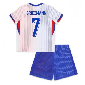 Francie Antoine Griezmann #7 Venkovní dres komplet pro Děti ME 2024 Krátkým Rukávem (+ Krátké kalhoty)