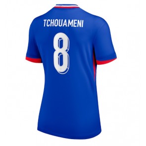 Francie Aurelien Tchouameni #8 Domácí Dres pro Dámy ME 2024 Krátkým Rukávem