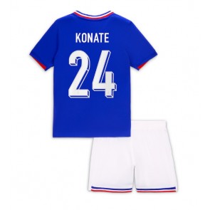 Francie Ibrahima Konate #24 Domácí dres komplet pro Děti ME 2024 Krátkým Rukávem (+ Krátké kalhoty)