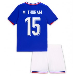 Francie Marcus Thuram #15 Domácí dres komplet pro Děti ME 2024 Krátkým Rukávem (+ Krátké kalhoty)