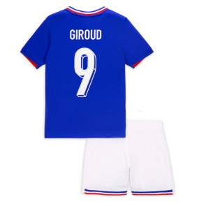 Francie Olivier Giroud #9 Domácí dres komplet pro Děti ME 2024 Krátkým Rukávem (+ Krátké kalhoty)