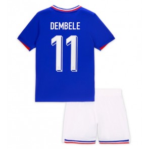 Francie Ousmane Dembele #11 Domácí dres komplet pro Děti ME 2024 Krátkým Rukávem (+ Krátké kalhoty)