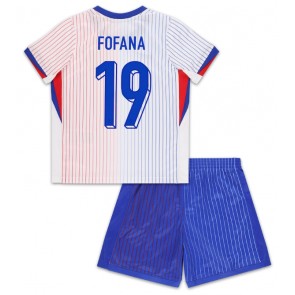 Francie Youssouf Fofana #19 Venkovní dres komplet pro Děti ME 2024 Krátkým Rukávem (+ Krátké kalhoty)