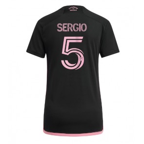 Inter Miami Sergio Busquets #5 Venkovní Dres pro Dámy 2023-24 Krátkým Rukávem