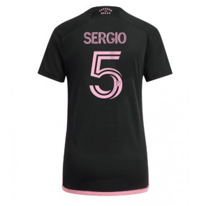 Inter Miami Sergio Busquets #5 Venkovní Dres pro Dámy 2024-25 Krátkým Rukávem