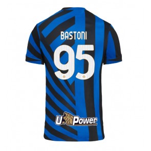 Inter Milan Alessandro Bastoni #95 Domácí Dres 2024-25 Krátkým Rukávem