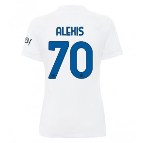 Inter Milan Alexis Sanchez #70 Venkovní Dres pro Dámy 2023-24 Krátkým Rukávem