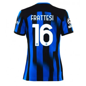 Inter Milan Davide Frattesi #16 Domácí Dres pro Dámy 2023-24 Krátkým Rukávem