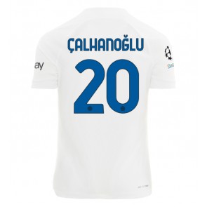 Inter Milan Hakan Calhanoglu #20 Venkovní Dres 2023-24 Krátkým Rukávem