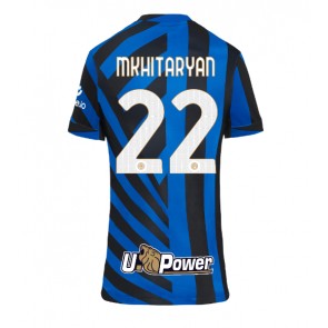 Inter Milan Henrikh Mkhitaryan #22 Domácí Dres pro Dámy 2024-25 Krátkým Rukávem