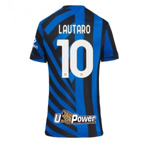 Inter Milan Lautaro Martinez #10 Domácí Dres pro Dámy 2024-25 Krátkým Rukávem