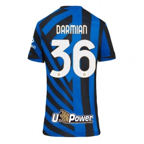 Inter Milan Matteo Darmian #36 Domácí Dres pro Dámy 2024-25 Krátkým Rukávem