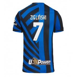 Inter Milan Piotr Zielinski #7 Domácí Dres 2024-25 Krátkým Rukávem