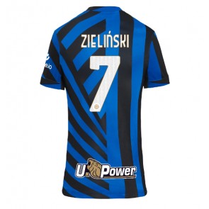 Inter Milan Piotr Zielinski #7 Domácí Dres pro Dámy 2024-25 Krátkým Rukávem