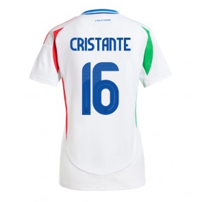 Itálie Bryan Cristante #16 Venkovní Dres pro Dámy ME 2024 Krátkým Rukávem