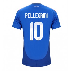 Itálie Lorenzo Pellegrini #10 Domácí Dres ME 2024 Krátkým Rukávem