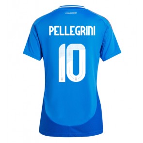 Itálie Lorenzo Pellegrini #10 Domácí Dres pro Dámy ME 2024 Krátkým Rukávem