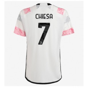 Juventus Federico Chiesa #7 Venkovní Dres 2023-24 Krátkým Rukávem