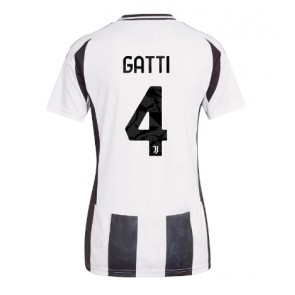 Juventus Federico Gatti #4 Domácí Dres pro Dámy 2024-25 Krátkým Rukávem