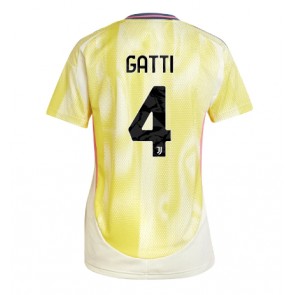 Juventus Federico Gatti #4 Venkovní Dres pro Dámy 2024-25 Krátkým Rukávem