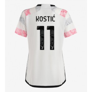 Juventus Filip Kostic #11 Venkovní Dres pro Dámy 2023-24 Krátkým Rukávem