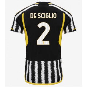 Juventus Mattia De Sciglio #2 Domácí Dres 2023-24 Krátkým Rukávem