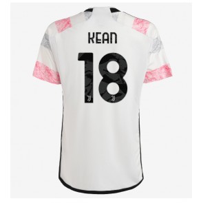 Juventus Moise Kean #18 Venkovní Dres 2023-24 Krátkým Rukávem