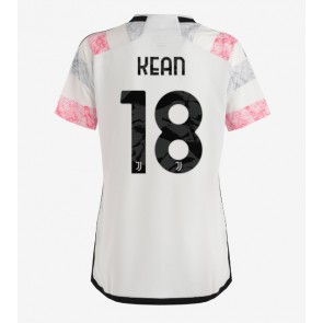 Juventus Moise Kean #18 Venkovní Dres pro Dámy 2023-24 Krátkým Rukávem