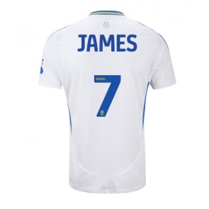 Leeds United Daniel James #7 Domácí Dres 2024-25 Krátkým Rukávem