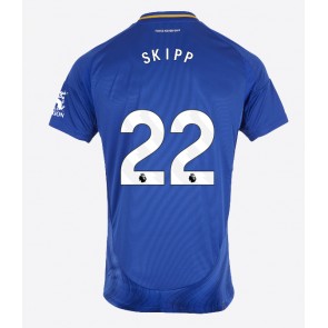 Leicester City Oliver Skipp #22 Domácí Dres 2024-25 Krátkým Rukávem