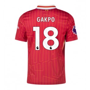 Liverpool Cody Gakpo #18 Domácí Dres 2024-25 Krátkým Rukávem