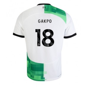 Liverpool Cody Gakpo #18 Venkovní Dres 2023-24 Krátkým Rukávem