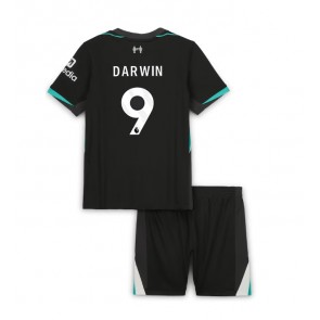 Liverpool Darwin Nunez #9 Venkovní dres komplet pro Děti 2024-25 Krátkým Rukávem (+ Krátké kalhoty)