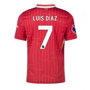 Liverpool Luis Diaz #7 Domácí Dres 2024-25 Krátkým Rukávem