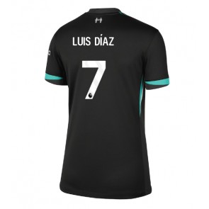 Liverpool Luis Diaz #7 Venkovní Dres pro Dámy 2024-25 Krátkým Rukávem