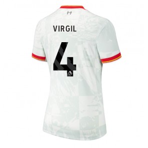 Liverpool Virgil van Dijk #4 Alternativní Dres pro Dámy 2024-25 Krátkým Rukávem