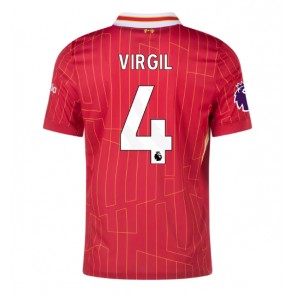 Liverpool Virgil van Dijk #4 Domácí Dres 2024-25 Krátkým Rukávem