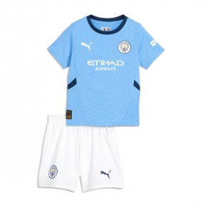 Manchester City Domácí dres komplet pro Děti 2024-25 Krátkým Rukávem (+ Krátké kalhoty)