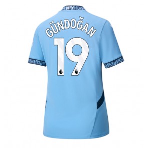 Manchester City Ilkay Gundogan #19 Domácí Dres pro Dámy 2024-25 Krátkým Rukávem