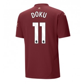 Manchester City Jeremy Doku #11 Alternativní Dres 2024-25 Krátkým Rukávem