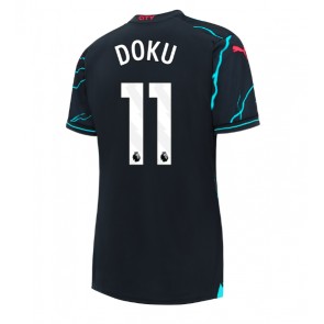 Manchester City Jeremy Doku #11 Alternativní Dres pro Dámy 2023-24 Krátkým Rukávem