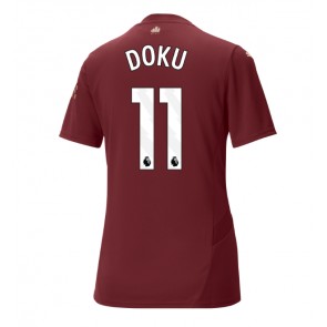 Manchester City Jeremy Doku #11 Alternativní Dres pro Dámy 2024-25 Krátkým Rukávem