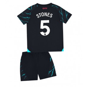 Manchester City John Stones #5 Alternativní dres komplet pro Děti 2023-24 Krátkým Rukávem (+ Krátké kalhoty)