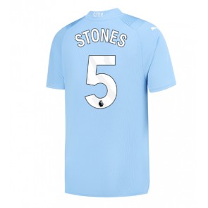 Manchester City John Stones #5 Domácí Dres 2023-24 Krátkým Rukávem