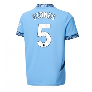 Manchester City John Stones #5 Domácí Dres 2024-25 Krátkým Rukávem