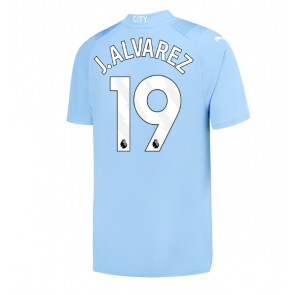 Manchester City Julian Alvarez #19 Domácí Dres 2023-24 Krátkým Rukávem