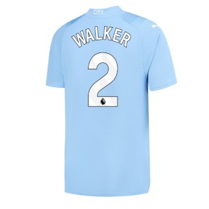 Manchester City Kyle Walker #2 Domácí Dres 2023-24 Krátkým Rukávem